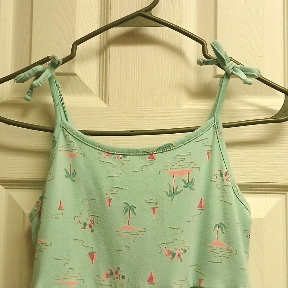 🩷CAT & JACK SIZE M 7/8 Mint Green GIRLS Sundress - Picture 2 of 7